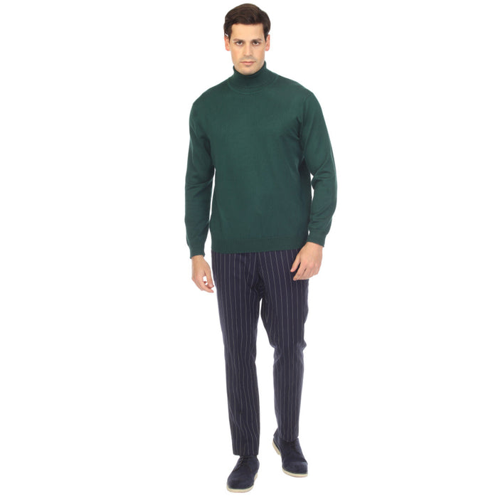 MENS HUNTER GREEN PULLOVER TURTLENECK SWEATER USA Men's Outlet