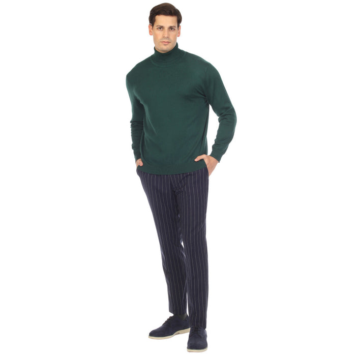 MENS HUNTER GREEN PULLOVER TURTLENECK SWEATER USA Men's Outlet
