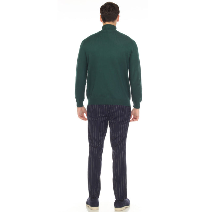 MENS HUNTER GREEN PULLOVER TURTLENECK SWEATER USA Men's Outlet