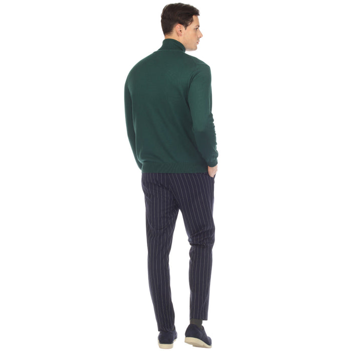 MENS HUNTER GREEN PULLOVER TURTLENECK SWEATER USA Men's Outlet