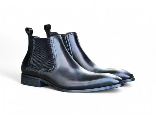 Carrucci Hand Burnished Chelsea Boots
