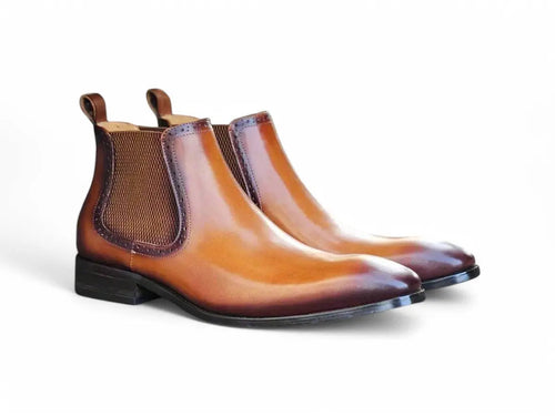 Carrucci Hand Burnished Chelsea Boots