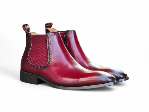 Carrucci Hand Burnished Chelsea Boots