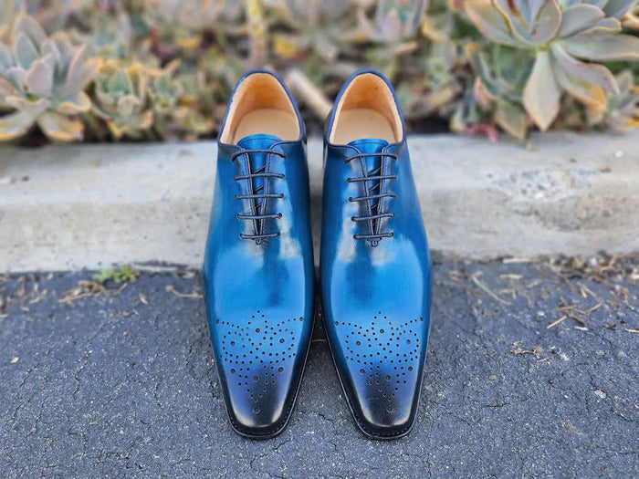 Carrucci Hand Burnished Wholecut Calf Oxford