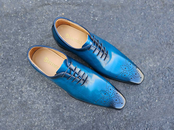 Carrucci Hand Burnished Wholecut Calf Oxford