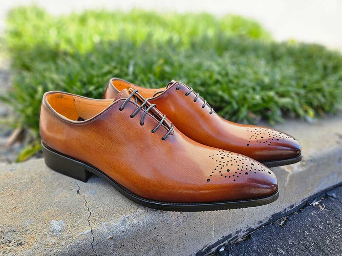 Carrucci Hand Burnished Wholecut Calf Oxford
