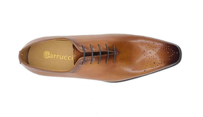 Carrucci Hand Burnished Wholecut Calf Oxford