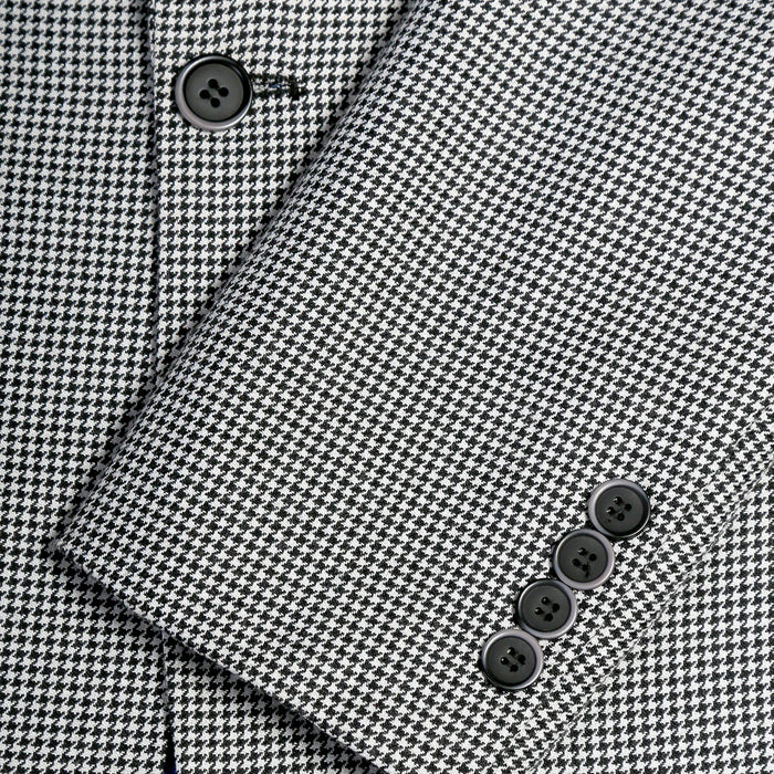 Mens Slim Fit Houndstooth Peak Lapel 2pc Suit by USA Men's Outlet