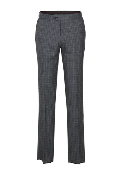 Statement Men's Outlet 3 Piece 100% Wool Suit - Light Plaid