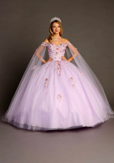 Chicas HF3095 Elegant Printed Royal BallDress Sweetheart Floral Tulle Dress