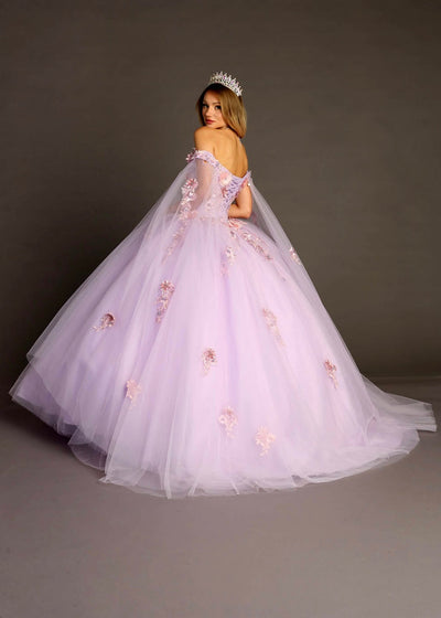 Chicas HF3095 Elegant Printed Royal BallDress Sweetheart Floral Tulle Dress