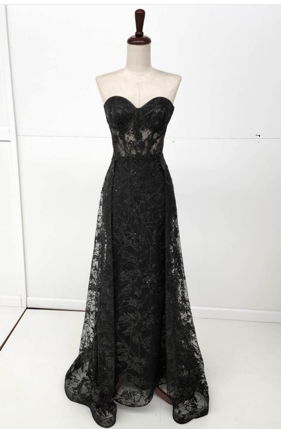 Chicas C819 A-Line Strapless Maxi Formal Style Fabric Dress