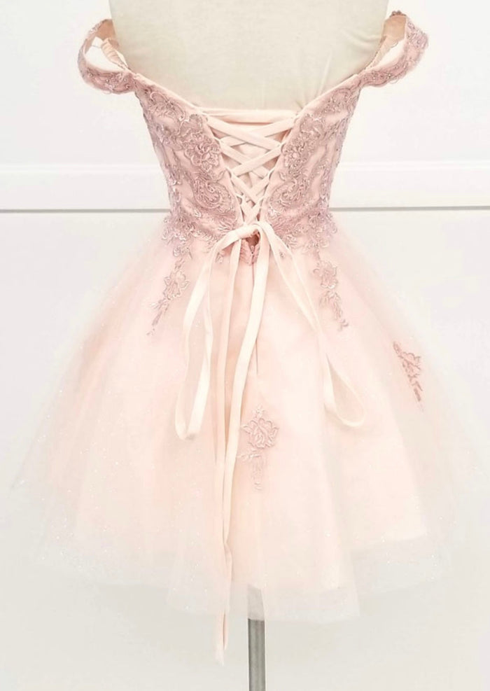 Chicas C314 Elegant Printed Glitter Formal White Floral Tulle Dress