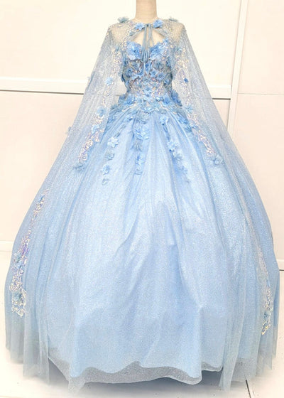 Chicas HF3044 Romantic Printed Royal BallDress Sweetheart Floral Tulle Dress