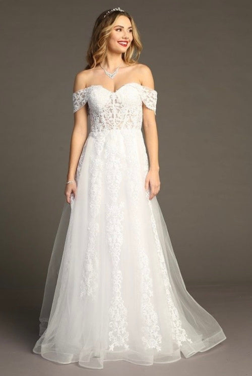 Chicas AN1101 Romantic Printed Evening Champagne BallDress Illusion Tulle Dress