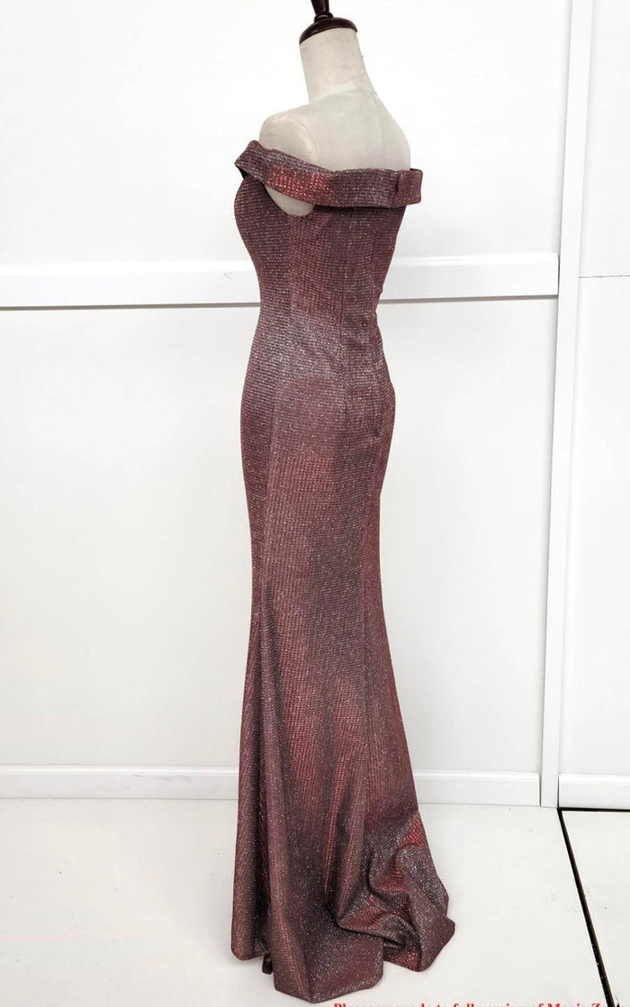 Chicas C7526 Evening Gold Sweetheart Floor-Length Fabric Dress