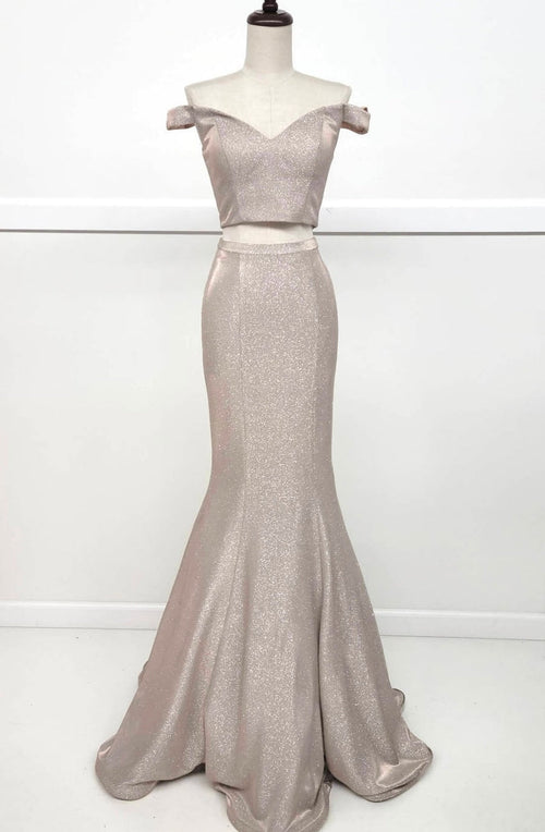 Chicas BT9020 Glam Glitter Prom Mermaid Sweetheart Floor-Length Fabric Dress