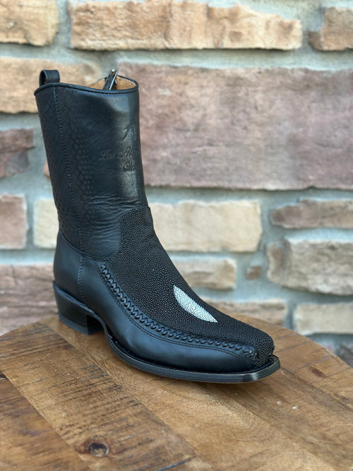 Men's Los Altos Stingray Single Stone 7X Toe Ankle Boots