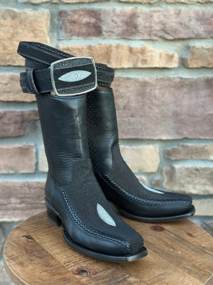 Men's Los Altos Stingray Single Stone 7X Toe Ankle Boots