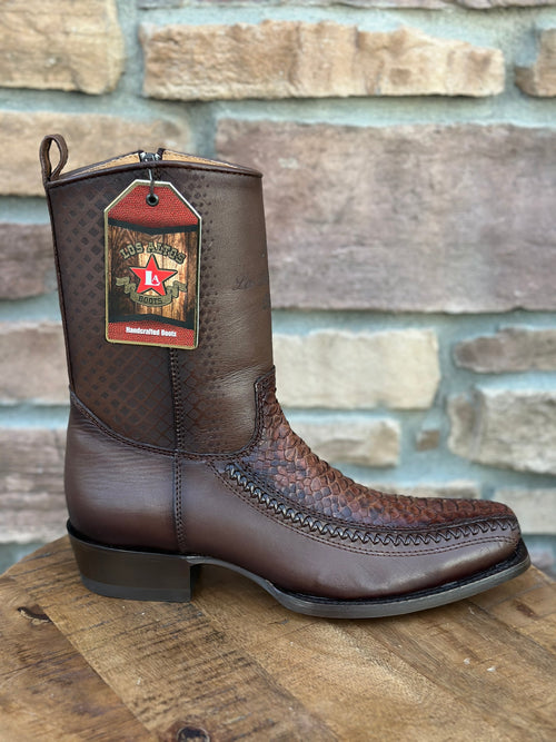 Men's Los Altos Boots Python 7X Toe Porto Brown