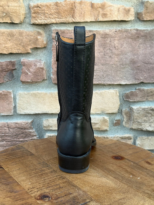 Men's Los Altos Piraruccu Fish 7X Toe Ankle Boots Matte Black