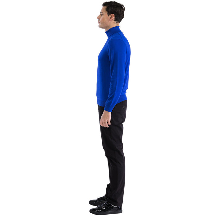 MENS INDIGO PULLOVER TURTLENECK SWEATER USA Men's Outlet