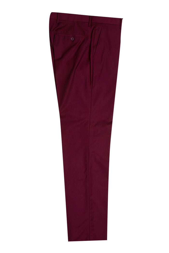 Men's Stacy Adams Burgundy 1-Button Shawl Lapel Tuxedo Jacket