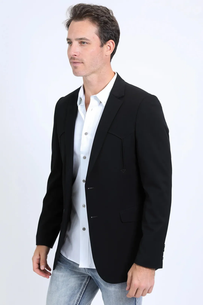 Black Western Sport Coat for Men by Platini – Bold Casual Blazer