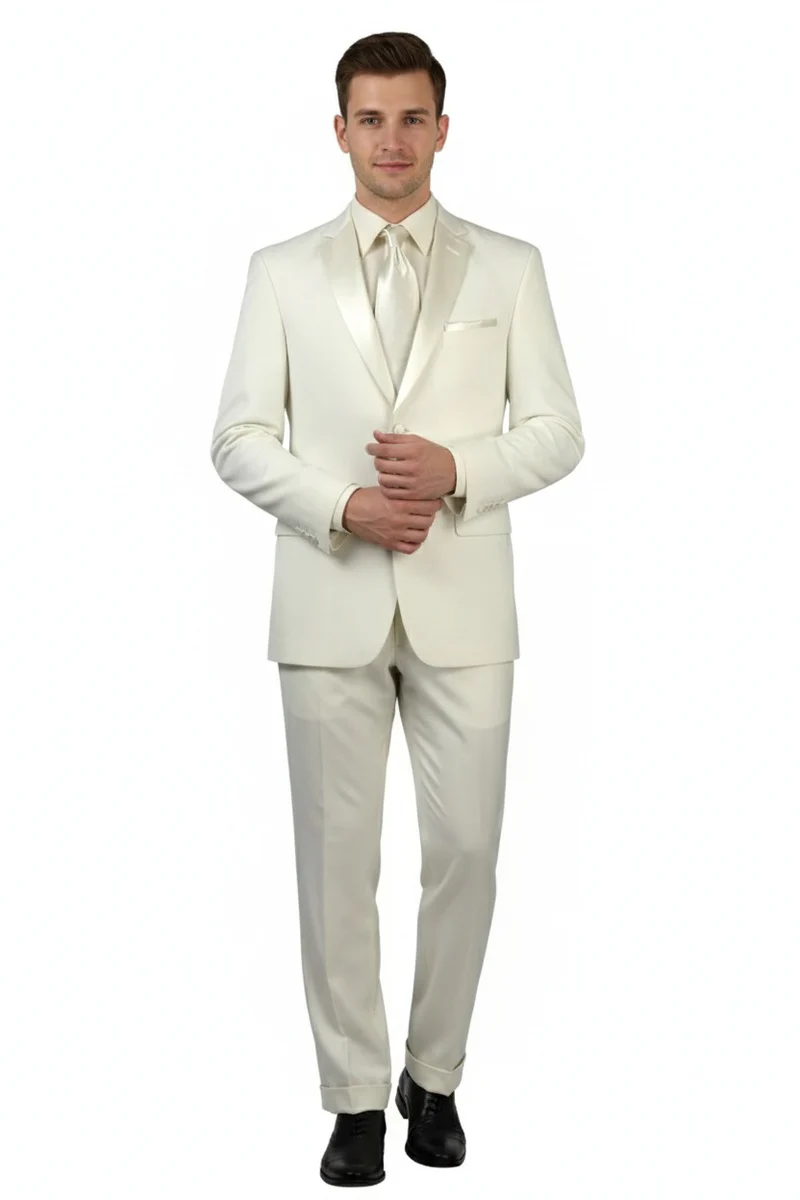 Ivory 2-Button Notch Tuxedo