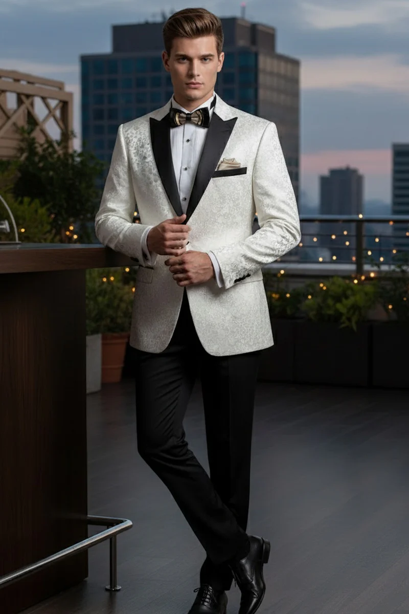 Ivory Tuxedo Jacket