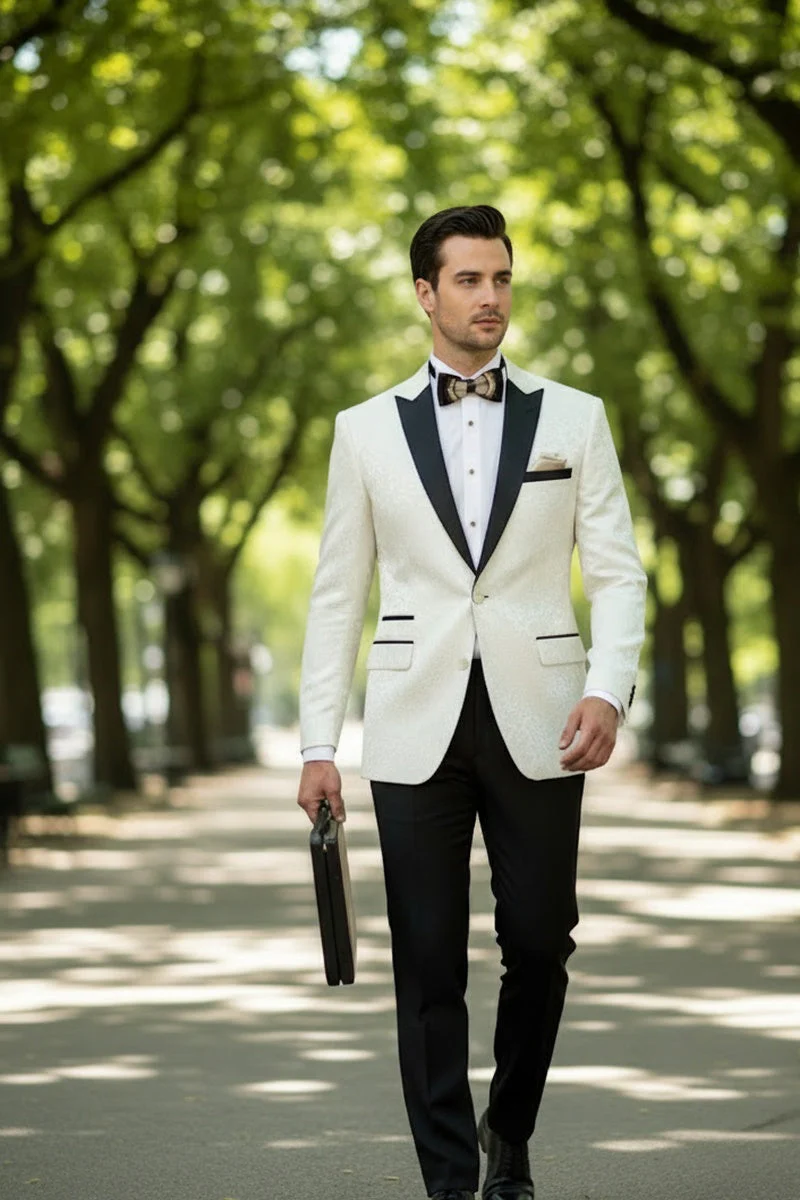 Ivory Tuxedo Jacket