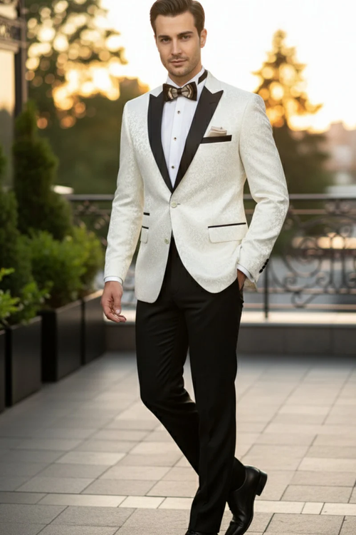 Ivory Tuxedo Jacket