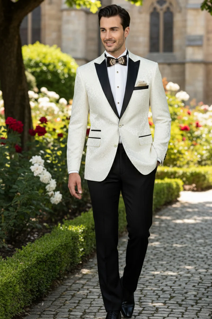 Ivory Tuxedo Jacket