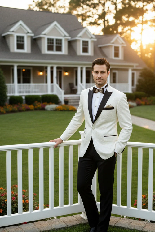 Ivory Tuxedo Jacket