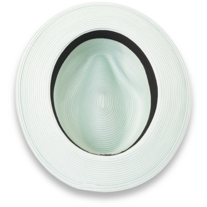 Tapa Crushable Straw Hat Fedora in Jade by Ferrecci USA