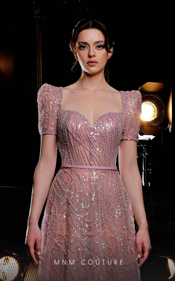 MNM Couture K3977 Pink Formal Evening Gown
