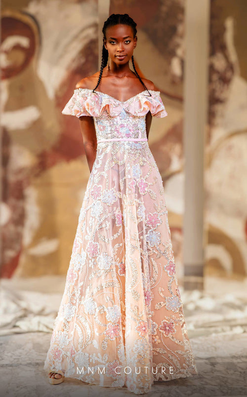 MNM Couture K4162 Pink Evening Gown