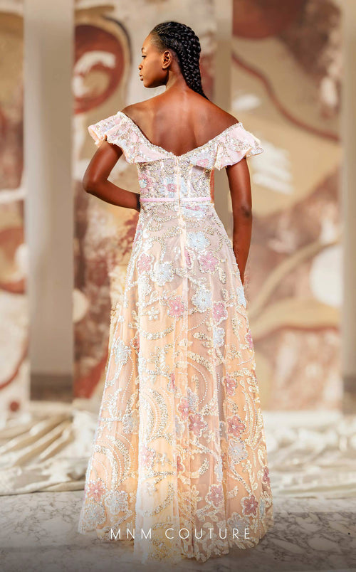 MNM Couture K4162 Pink Evening Gown