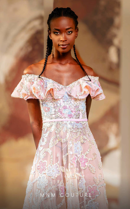 MNM Couture K4162 Pink Evening Gown