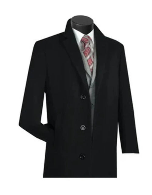 Wool & Cashmere Men's Overcoat - Full Length in Camel by Vinci