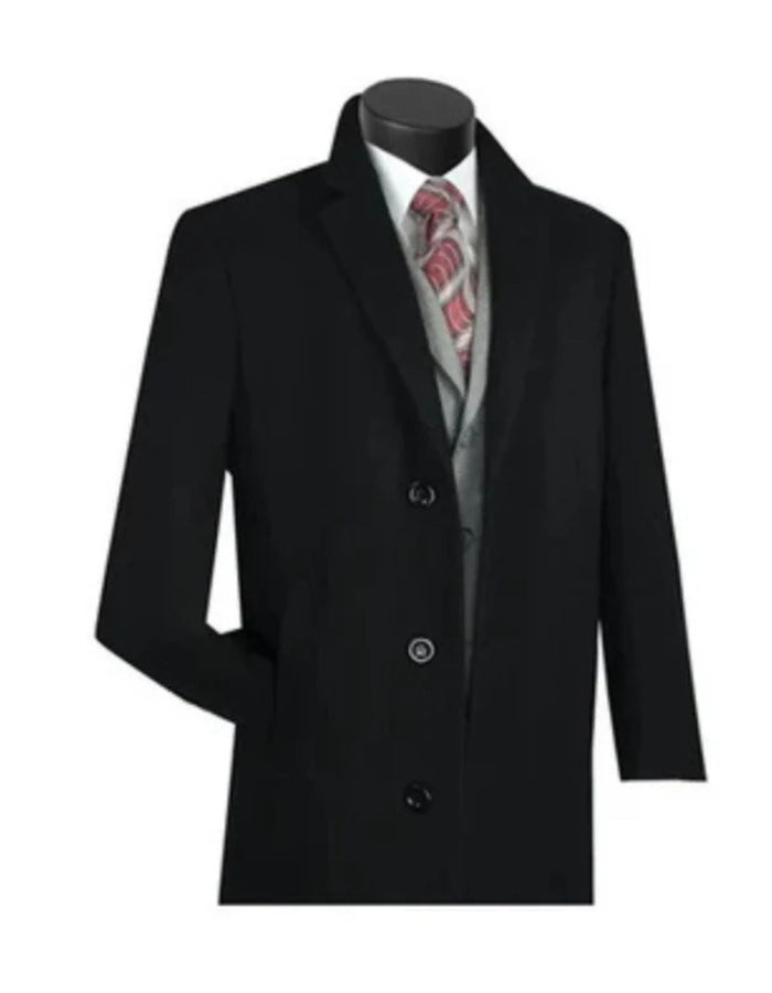 Wool & Cashmere Men's Overcoat - Full Length in Camel by Vinci