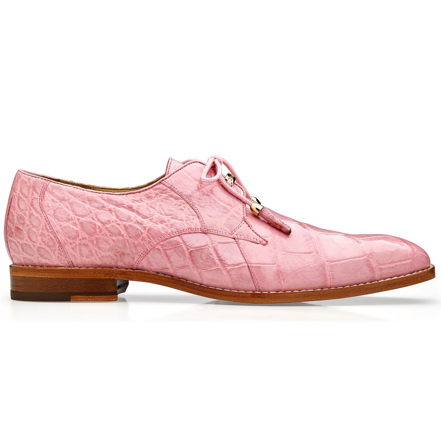 Belvedere Lago - Pink Ostrich Leather Luxury Shoe