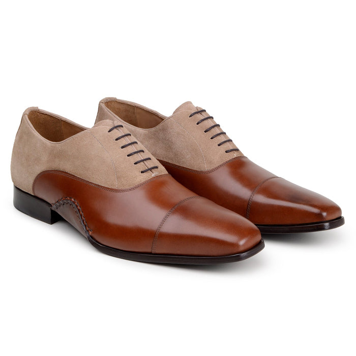 Belvedere Leontes Antique Cognac/Oat Leather Dress Shoe