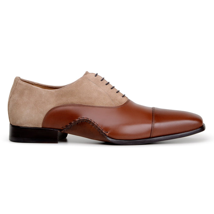 Belvedere Leontes Antique Cognac/Oat Leather Dress Shoe