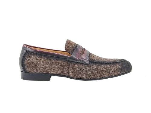 Carrucci Life Style Penny Loafer W Leather Trim