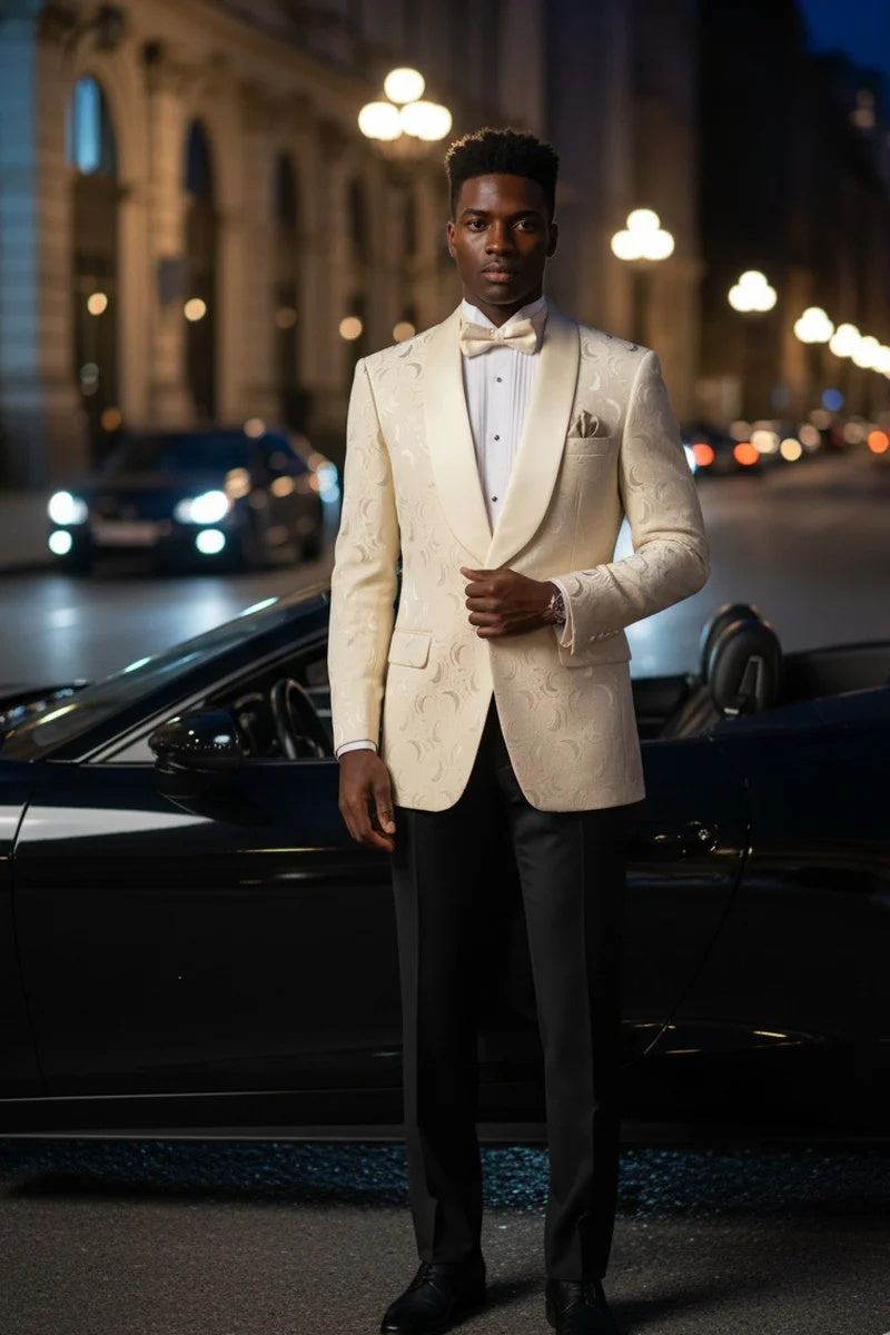 Light Champagne Tuxedo Jacket