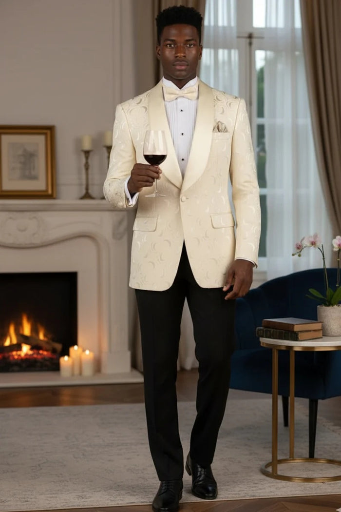 Light Champagne Tuxedo Jacket