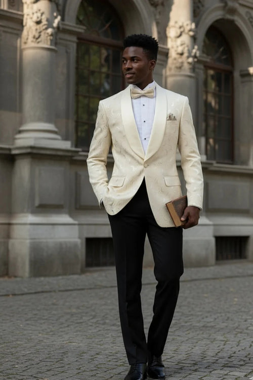 Light Champagne Tuxedo Jacket