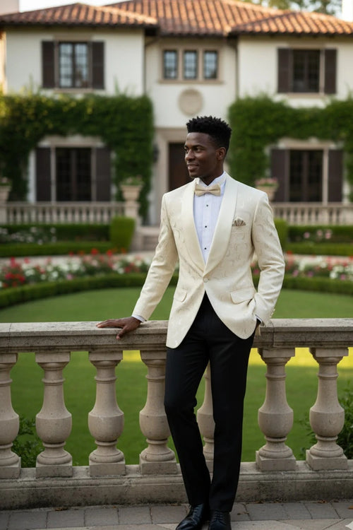 Light Champagne Tuxedo Jacket