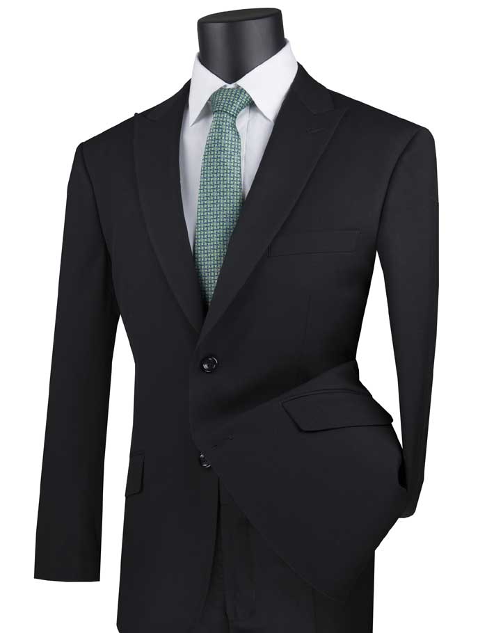 Birdseye Pattern Modern Fit 3 Piece Charcoal Suit with Contrast Trim by Vinci
